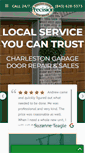 Mobile Screenshot of garagedoorscharlestonsc.com