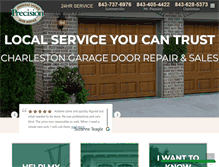 Tablet Screenshot of garagedoorscharlestonsc.com